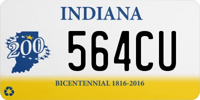 IN license plate 564CU