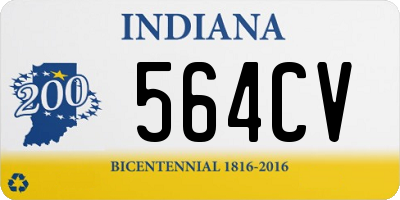IN license plate 564CV
