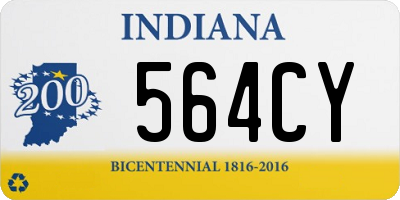 IN license plate 564CY
