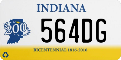 IN license plate 564DG