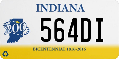 IN license plate 564DI