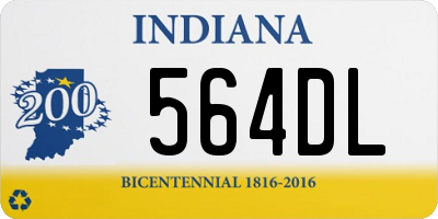 IN license plate 564DL