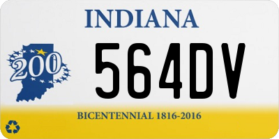 IN license plate 564DV