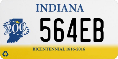 IN license plate 564EB