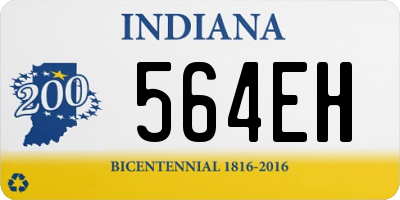 IN license plate 564EH