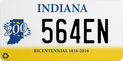 IN license plate 564EN