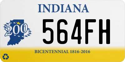 IN license plate 564FH