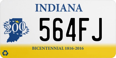 IN license plate 564FJ