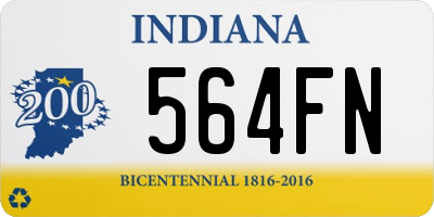 IN license plate 564FN