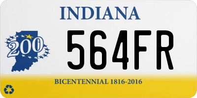 IN license plate 564FR