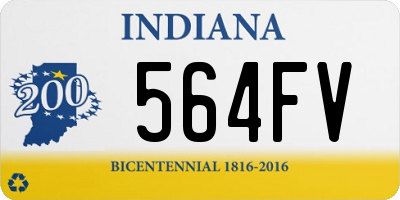 IN license plate 564FV