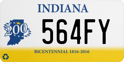 IN license plate 564FY