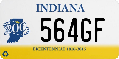 IN license plate 564GF