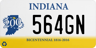 IN license plate 564GN