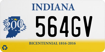 IN license plate 564GV