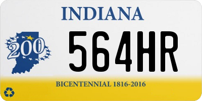 IN license plate 564HR