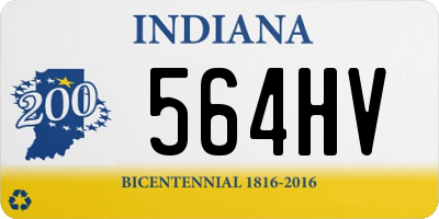 IN license plate 564HV