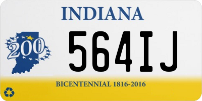 IN license plate 564IJ