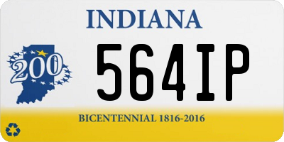 IN license plate 564IP