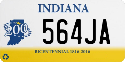 IN license plate 564JA