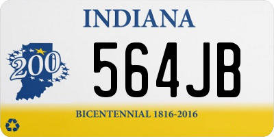 IN license plate 564JB