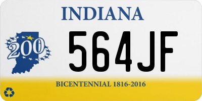 IN license plate 564JF