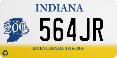 IN license plate 564JR