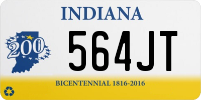IN license plate 564JT