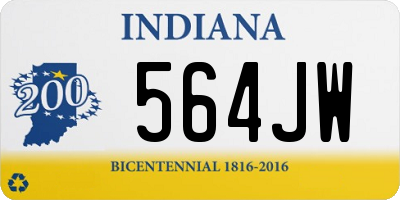 IN license plate 564JW