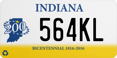 IN license plate 564KL