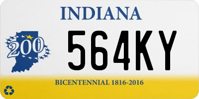 IN license plate 564KY