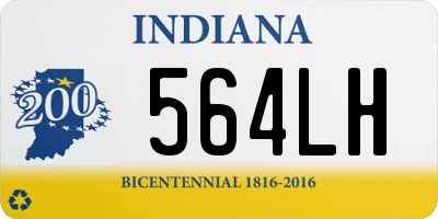 IN license plate 564LH