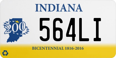 IN license plate 564LI