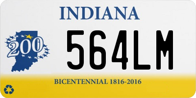 IN license plate 564LM