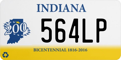 IN license plate 564LP