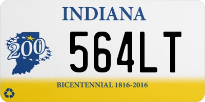 IN license plate 564LT