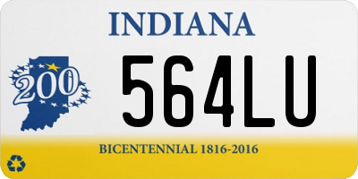 IN license plate 564LU