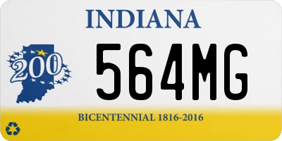 IN license plate 564MG