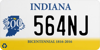 IN license plate 564NJ