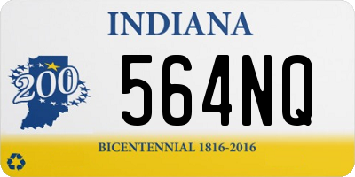 IN license plate 564NQ