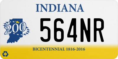 IN license plate 564NR