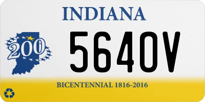 IN license plate 564OV