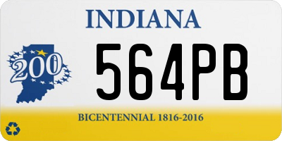 IN license plate 564PB