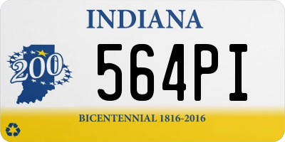 IN license plate 564PI