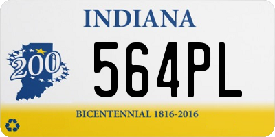 IN license plate 564PL