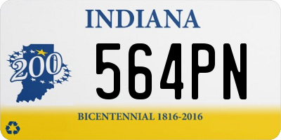 IN license plate 564PN