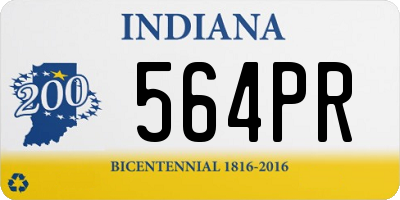 IN license plate 564PR