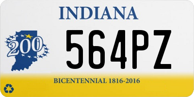 IN license plate 564PZ