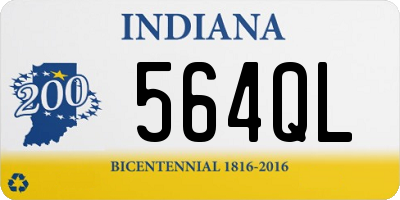 IN license plate 564QL