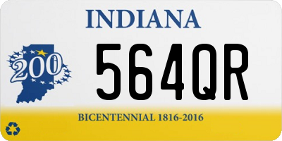 IN license plate 564QR